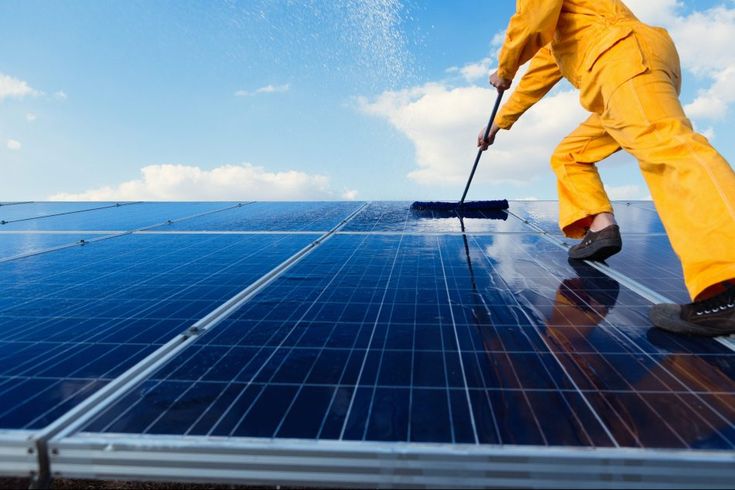 solar panel cleaning